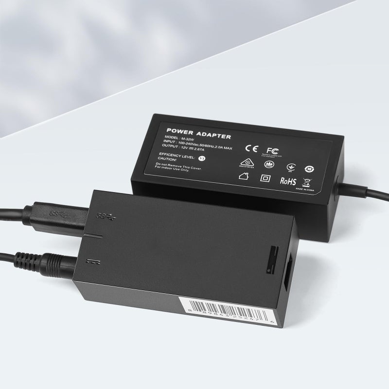 E EGOWAY Kinect Adapter for Xbox One S, Xbox One X, and Windows 10/8.1/8 PC Kinect 2.0 3.0 Sensor AC Adapter Power Supply - Image 2
